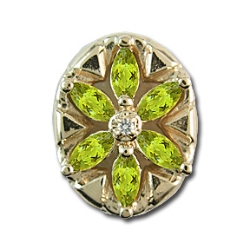 r9527 Peridot Bracelet Slide 